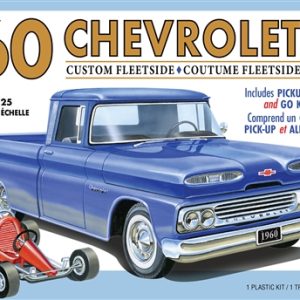 1/25 CHEVY CUSTOM FLEETSIDE PICKUP W/GO KART 1960