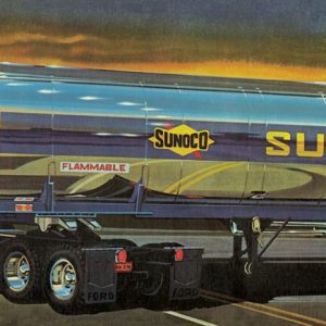 1/25 FRUEHAUF PLATED TANKER TRAILER (SUNOCO)