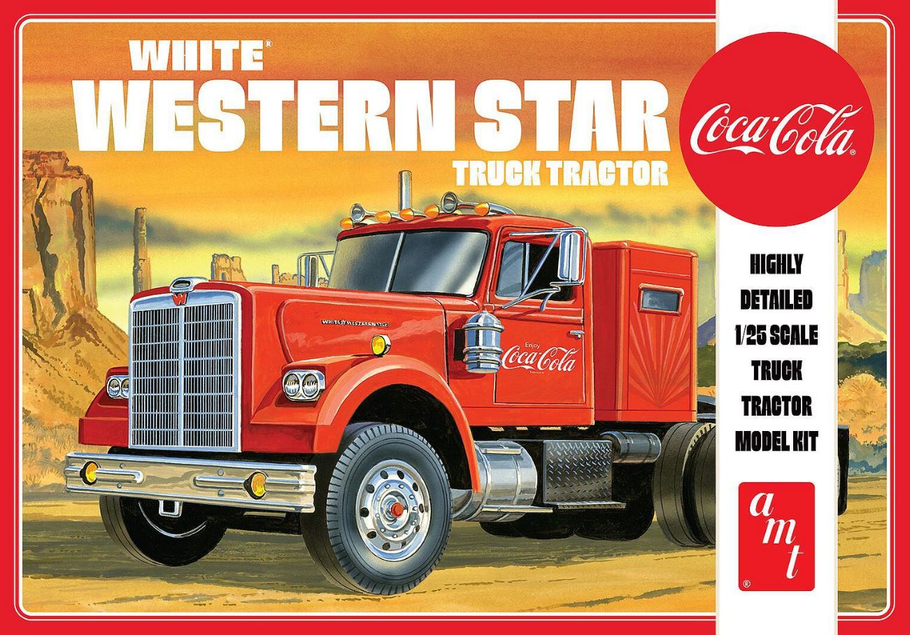 1/25 WHITE WESTERN STAR TRACTOR (COCA COLA) (03/25) *