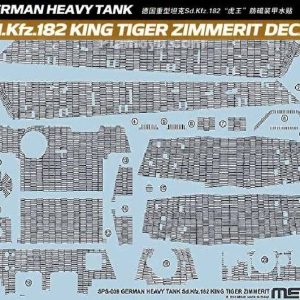 1/35 GERMAN H-TANK SD.KFZ.182 KING TIGER ZIM. DECAL SPS-039
