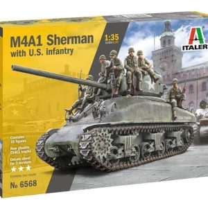 1/35 M4A1 SHERMAN WITH INFANTRY