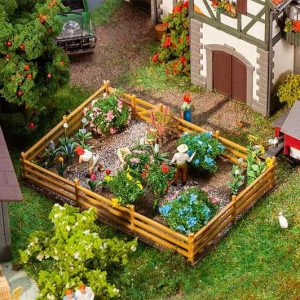 1/87 SIERTUIN MET BLOEMEN EN STRUIKEN