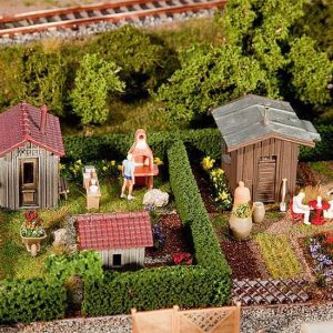 1/87 VOLKSTUIN MET SCHUURTJE 2 STUKS