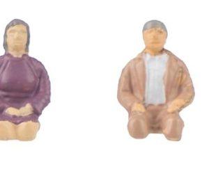 1/87 ZITTENDE MENSEN, ZONDER BENEN