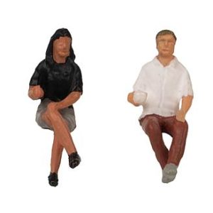 1/87 ZITTENDE RESTAURANTBEZOEKERS