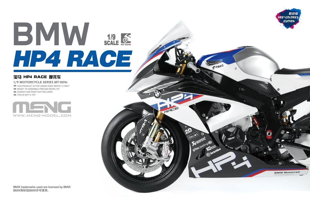 1/9 BMW HP4 RACE PRE COLORED MT-004S