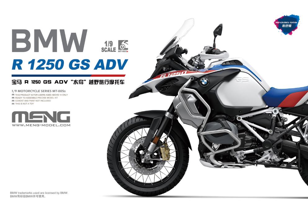 1/9 BMW R 1250 GS ADV PRE-COLORED MT-005S (4/24) *