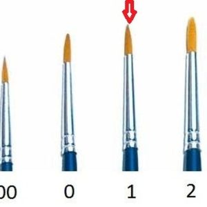 1 BRUSH SYNTHETIC ROUND - SINGLE PACK