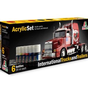 ACRYLIC SET 6 PCS : INTERNATIONAL TRUCKS & TRAILERS