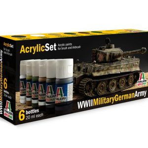 ACRYLIC SET 6 PCS : WWII MILITARY GERMAN ARMY