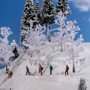 BESNEEUWDE BOMEN 110MM 5 ST.