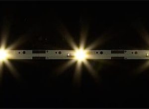 LICHTSTRIPS MET LEDVERLICHTING WARM WIT 80 MM 2 STUKS