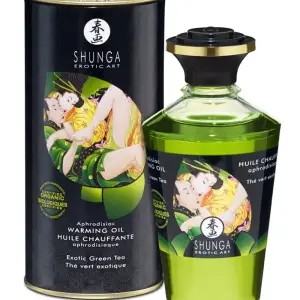 Shunga - Verwarmende Olie - Exotic Green Tea