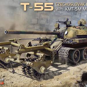 1/35 T-55 CZECHOSLOVAK PRODUCTION W KMT-5M MINE