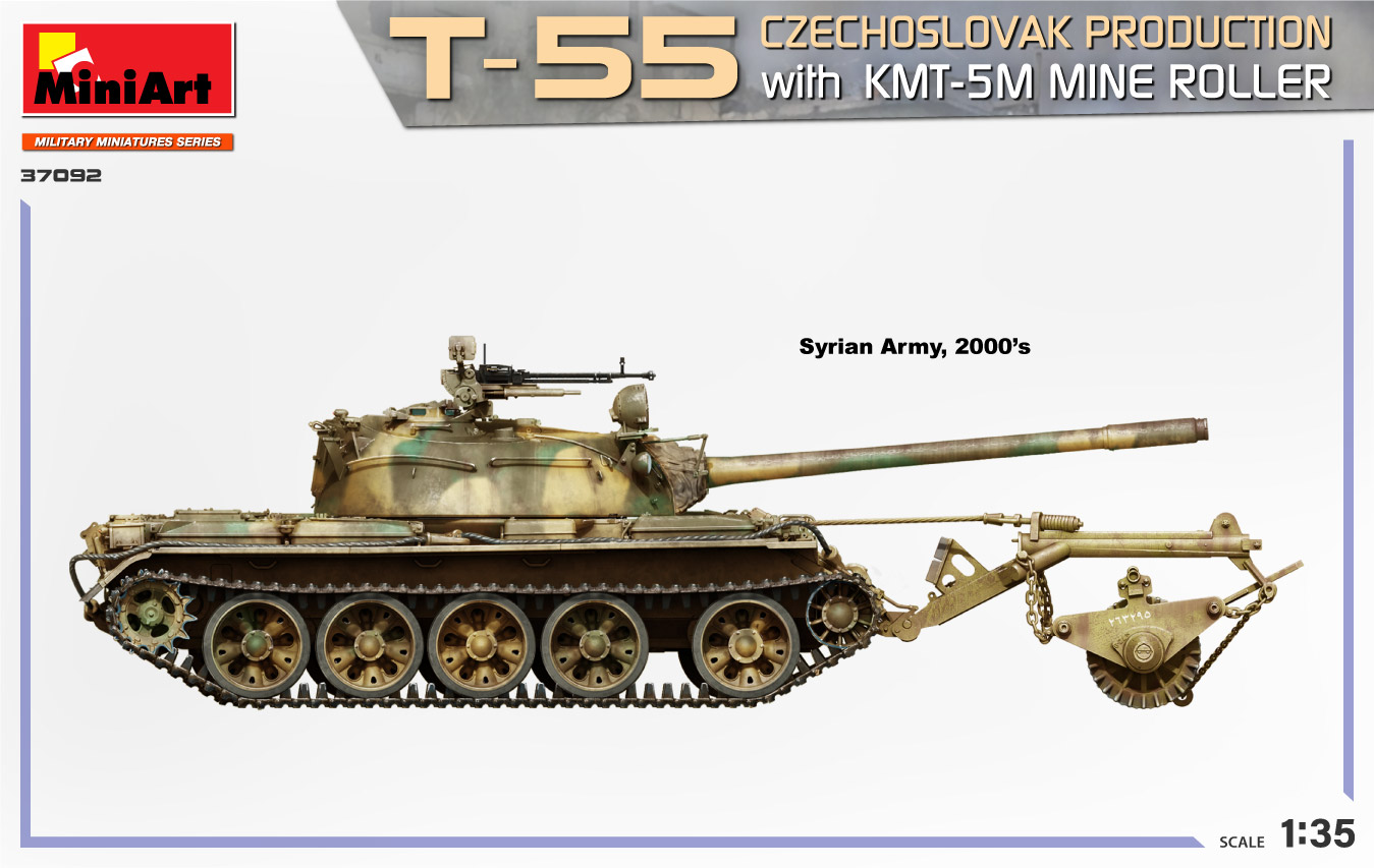 1/35 T-55 CZECHOSLOVAK PRODUCTION W KMT-5M MINE