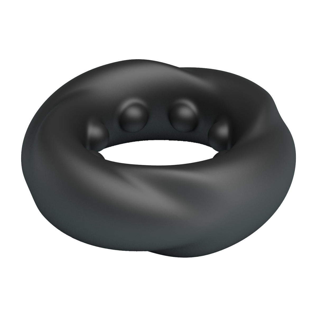 Crazy Bull - Daquez - Super Soft Siliconen ring - Model 4 - Zwart