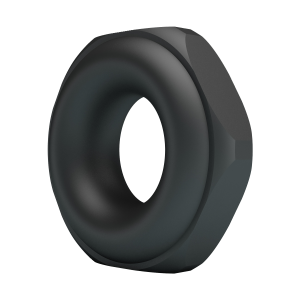 Crazy Bull - Jarvius - Super Soft Siliconen Ring - Model 14 - Zwart