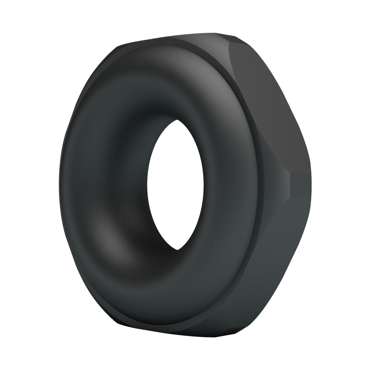 Crazy Bull - Jarvius - Super Soft Siliconen Ring - Model 14 - Zwart