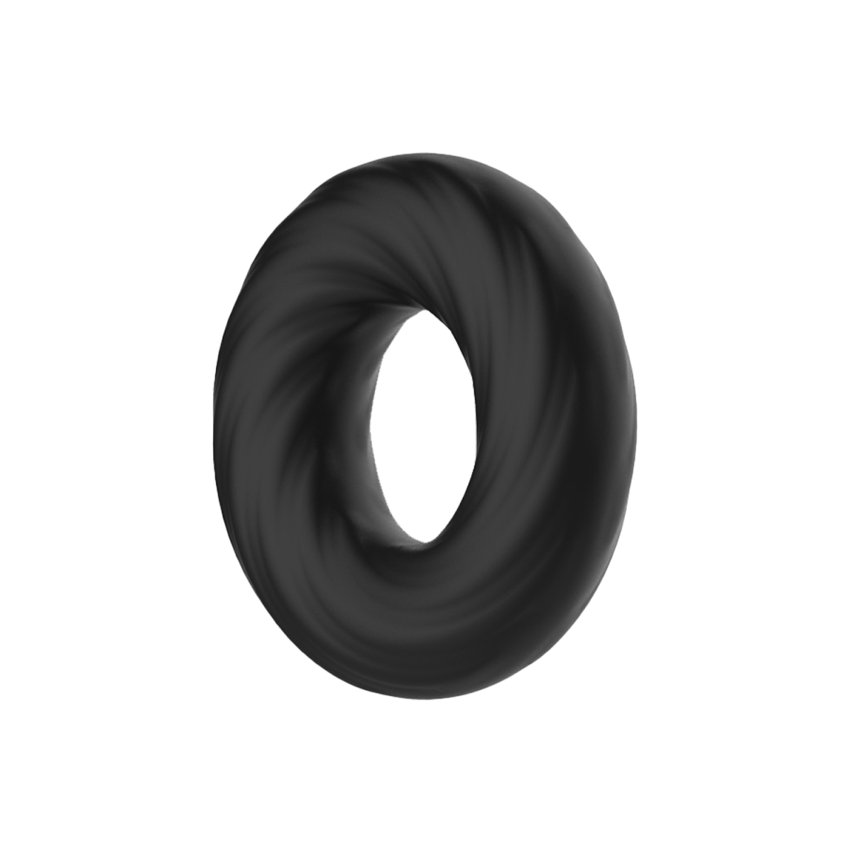 Crazy Bull - Super Soft Siliconen ring - Model 6 - Zwart