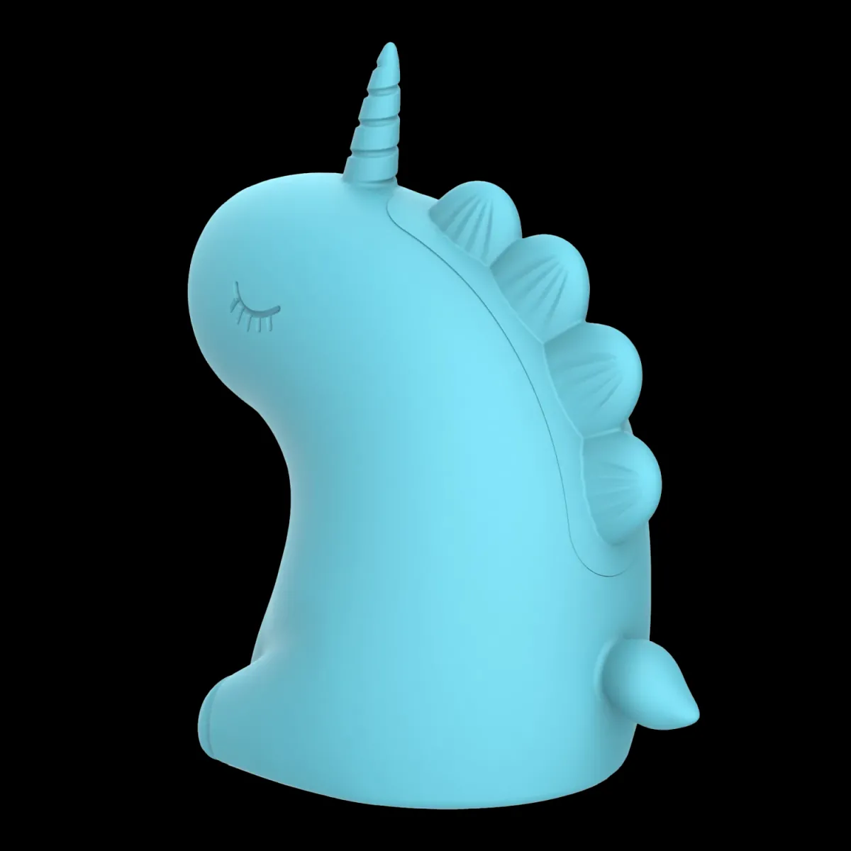 ER - Snowflake Unicorn - Massager met Likkende Tong - Blauw