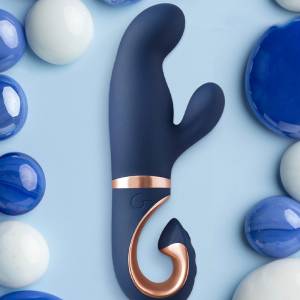 Gvibe - Gentley - Rabbit Vibrator - Blauw & Goud
