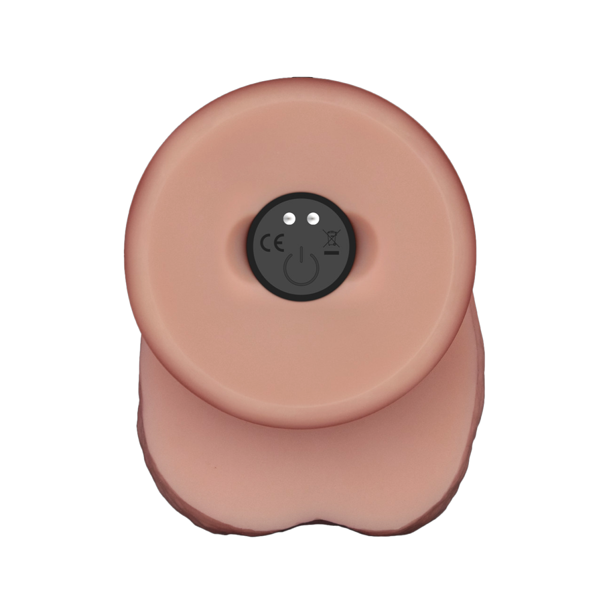 LoveToy - Vibrerende Sliding Skin Pro II met afstandsbediening - 10"/ 25 cm - Nude