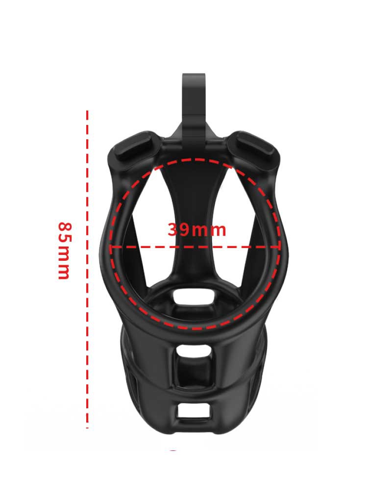 Rimba P-Cage - P-Cage PC01 - Peniskooi Maat S - Zwart