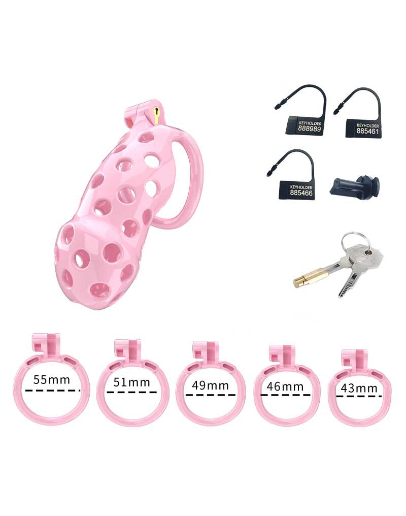 Rimba P-Cage - P-Cage PC03 - Peniskooi Maat L - Roze