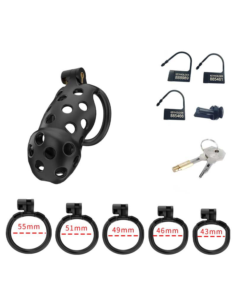 Rimba P-Cage - P-Cage PC03 - Peniskooi Maat M - Zwart