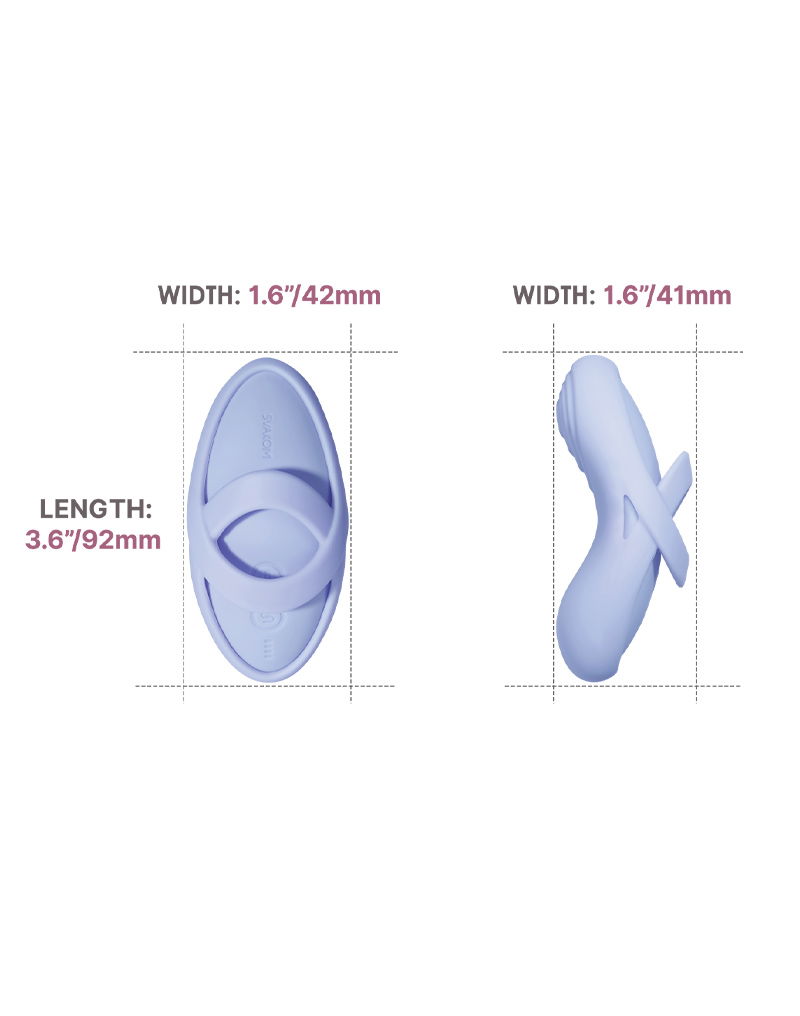 SVAKOM - Echo 2 - Flexibele Vinger Vibrator, App Besturing - Sky Blue