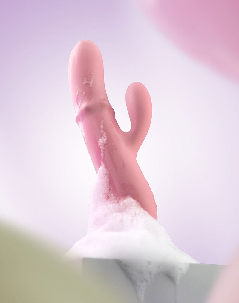 SVAKOM - Mora Neo - Interactieve Rabbit Vibrator met stimulerende kralen - Roze