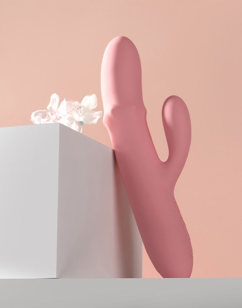 SVAKOM - Mora Neo - Interactieve Rabbit Vibrator met stimulerende kralen - Roze