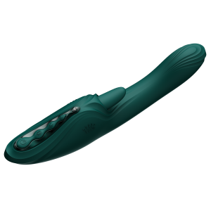 ZALO - Ares - G-Spot Rabbit Vibrator App-Controlled - Turquoise Groen