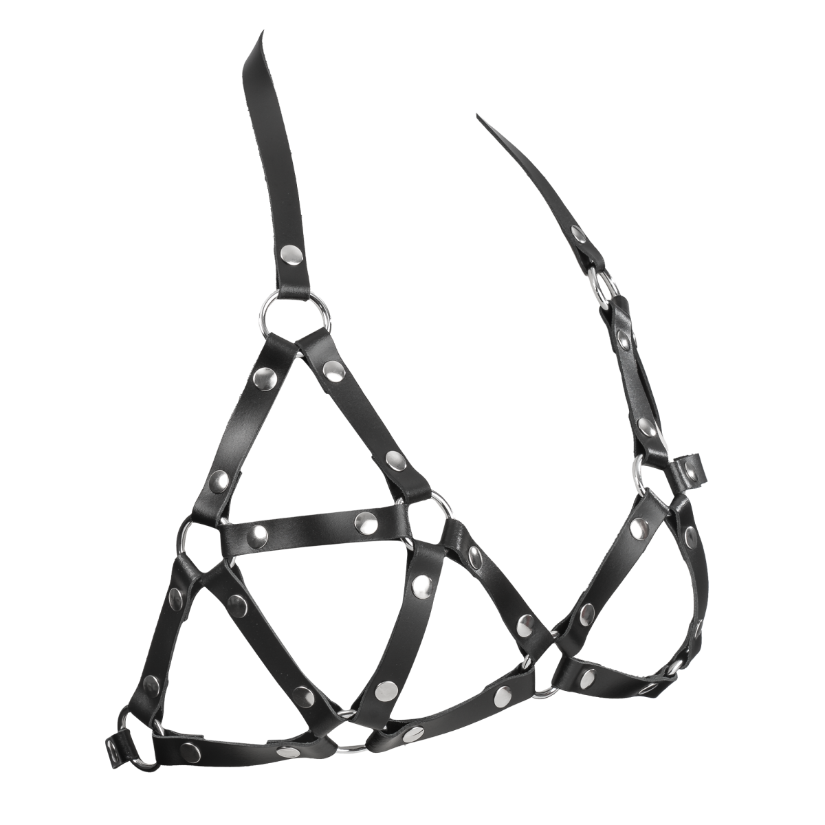 Rimba Bondage Play - Lederen Borstharnas - Zwart