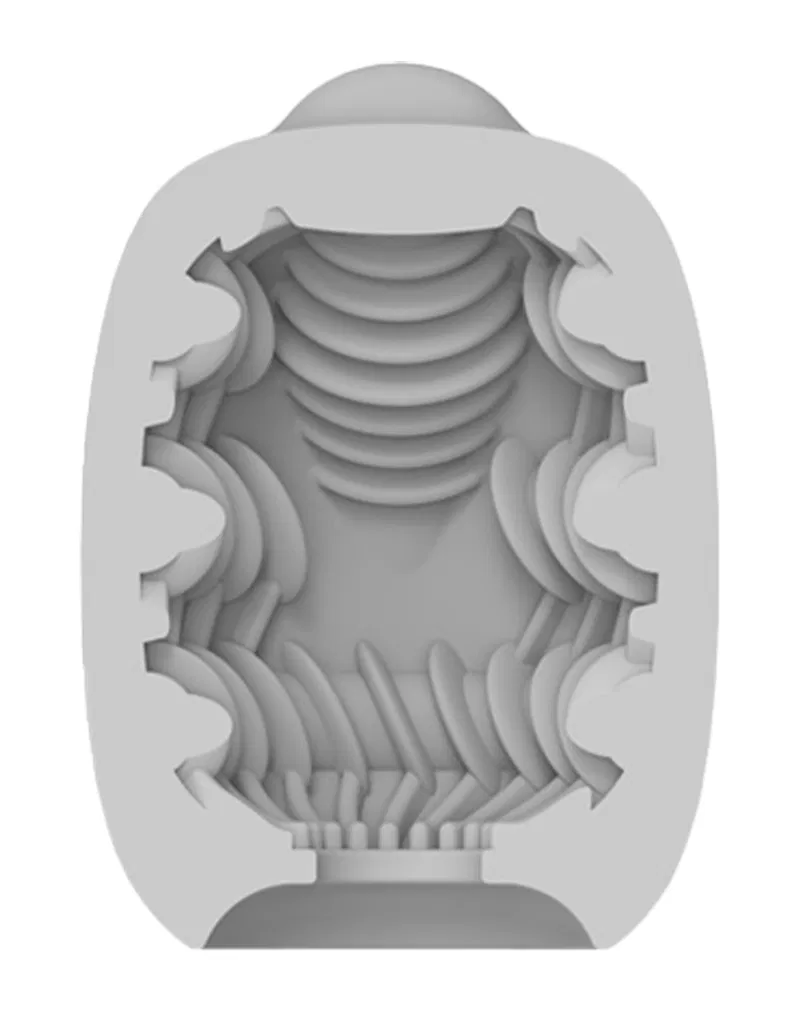 VIBEGGS - Ribs Delight - Vibrerende Masturbatie Sleeve - Wit