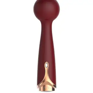 Viotec - Firelick - Mini Wand Vibrator - Goud & Wijnrood