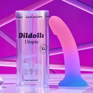 Love to Love - Utopia - Dildolls - Maat L - Roze/Violet/Blauw