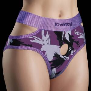 LoveToy - Ingen - Violet Strap-on Slipje Maat M/L - Paars